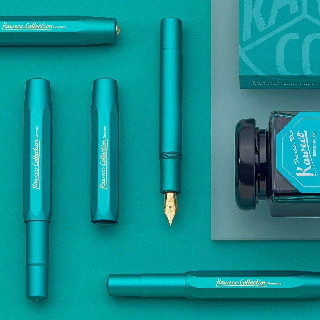 Kaweco Collection AL Sport Iguana Blue 2022 Fountain pen - Vulpen /  Fountain pen